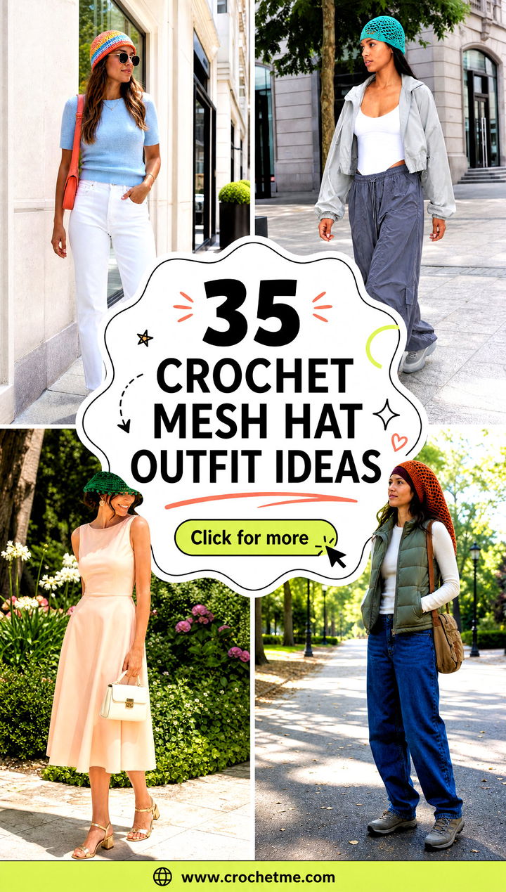 35 crochet mesh hat outfit ideas - 35 crochet mesh hat outfit ideas