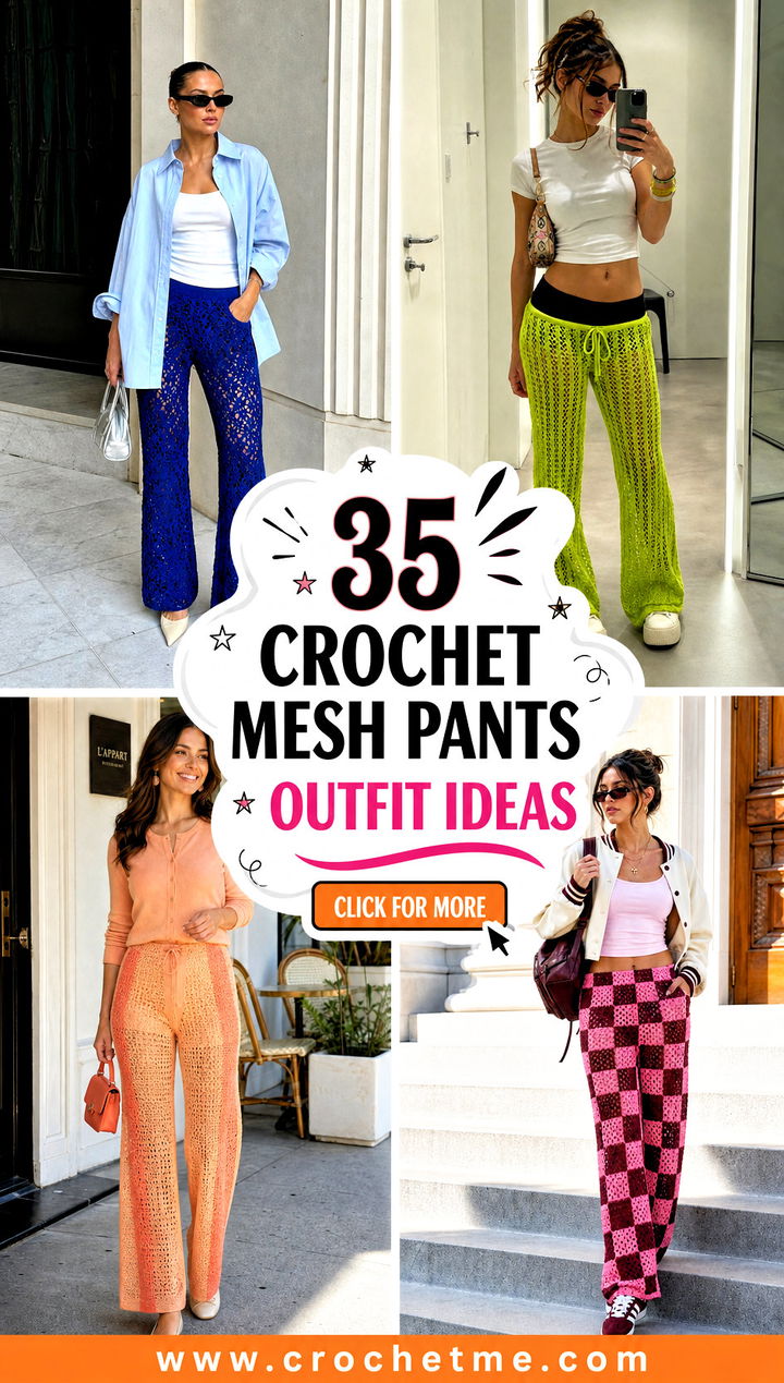 35 crochet mesh pants outfit ideas - 35 crochet mesh pants outfit ideas