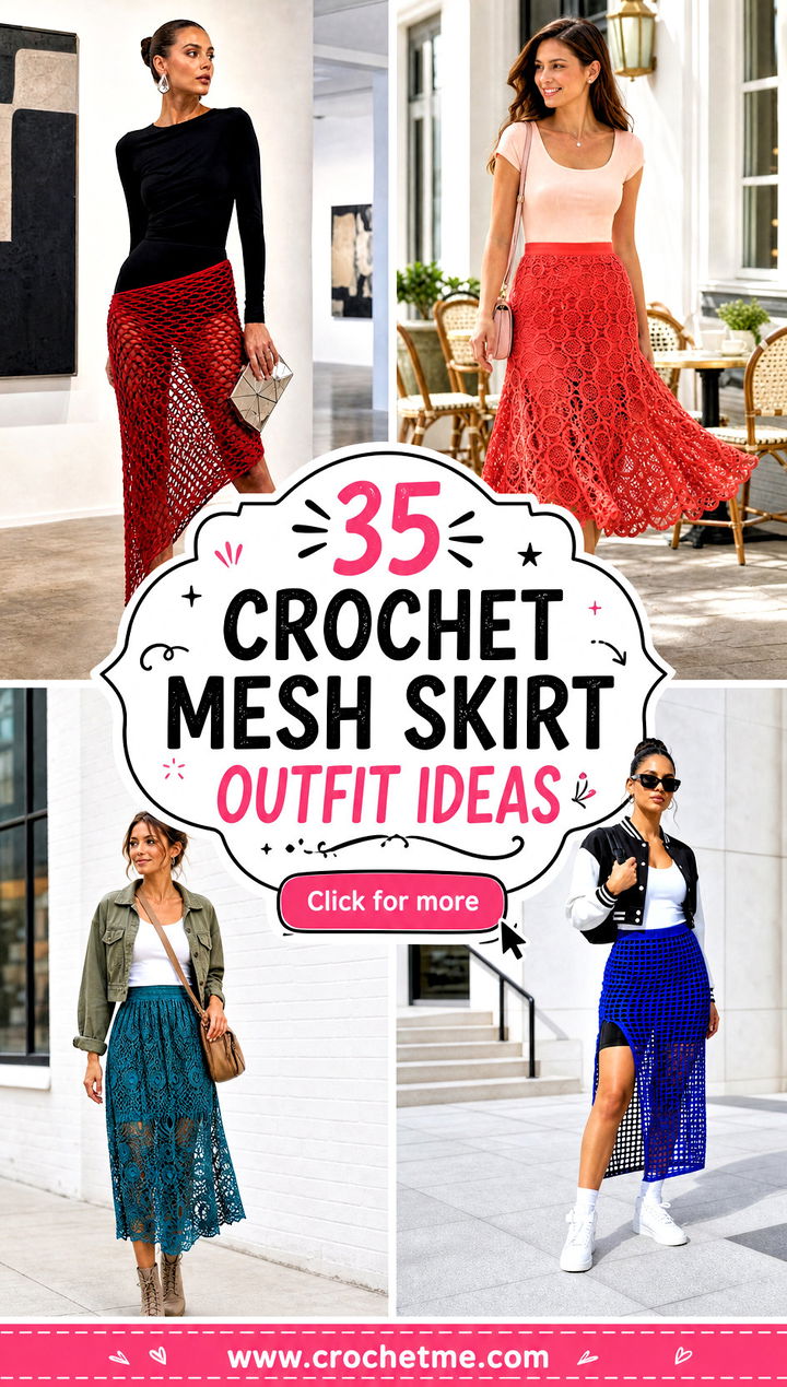 35 crochet mesh skirt outfit ideas - 35 crochet mesh skirt outfit ideas