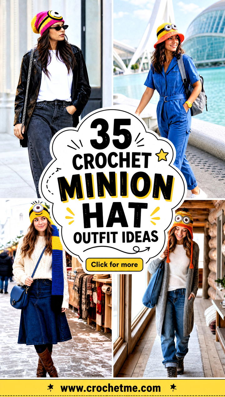 35 crochet minion hat outfit ideas - 35 crochet minion hat outfit ideas