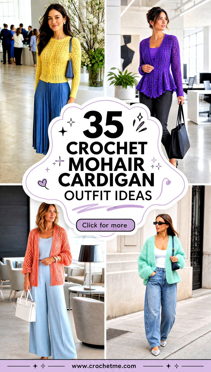 35 crochet mohair cardigan outfit ideas - 35 crochet mohair cardigan outfit ideas