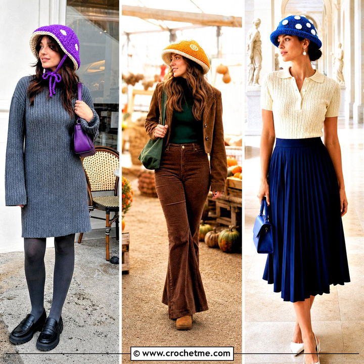 35 Crochet Mushroom Hat Outfit Ideas for Whimsical Style