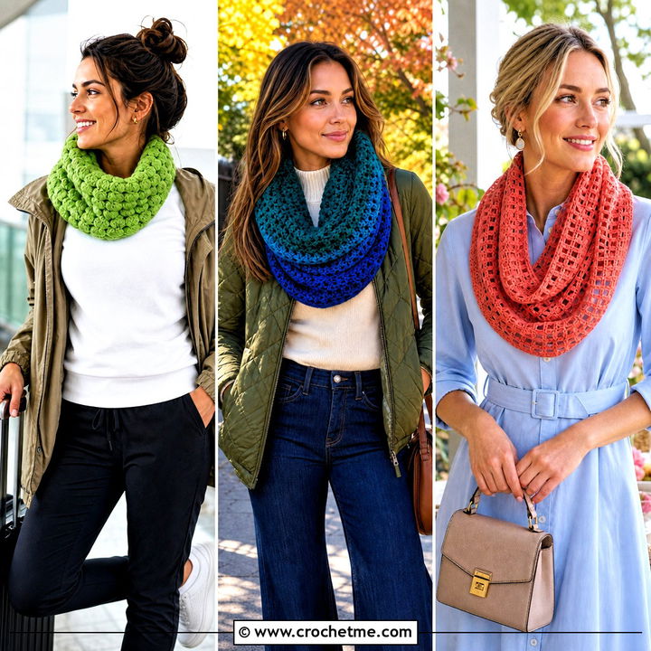 35 Crochet Neck Warmer Cowls Outfit Ideas for Cozy Days