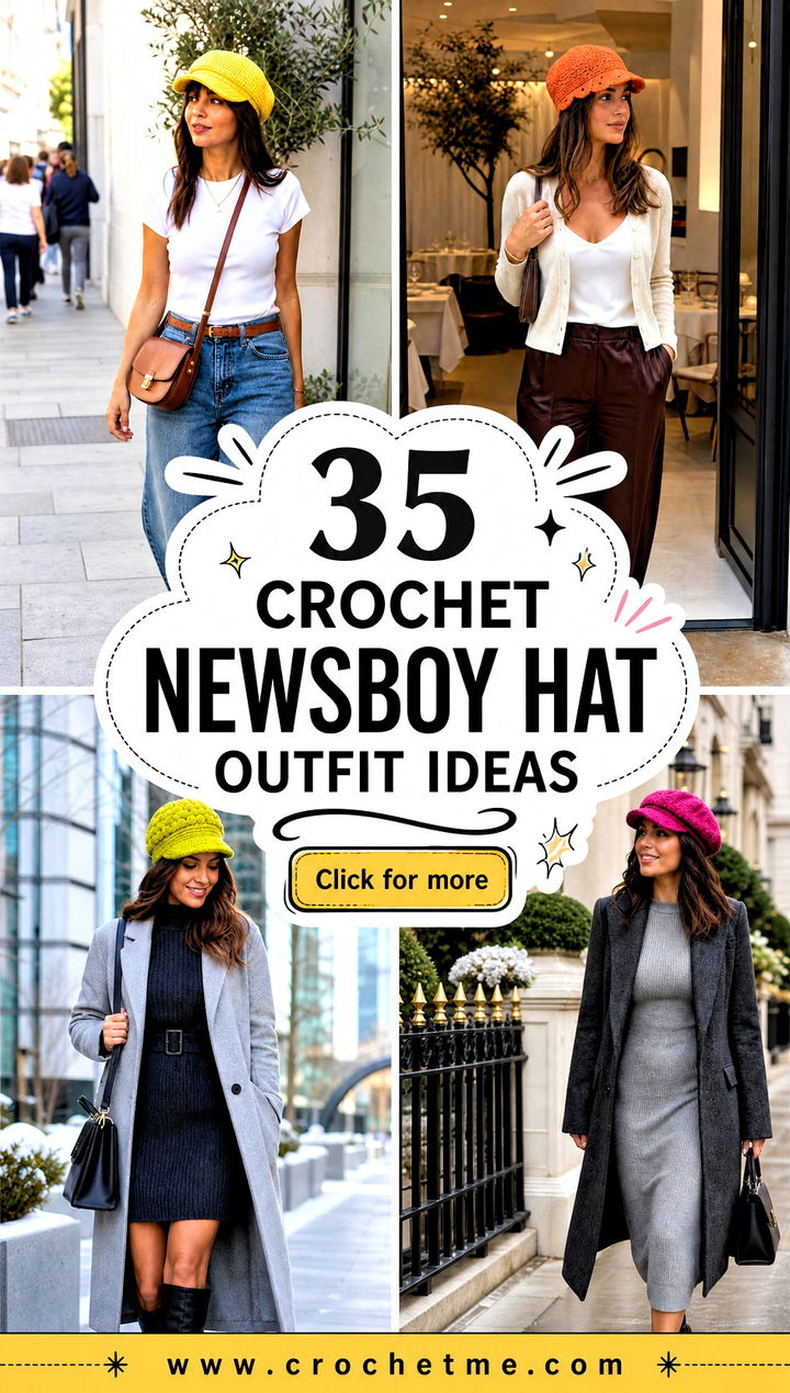 35 crochet newsboy hat outfit ideas - 35 crochet newsboy hat outfit ideas
