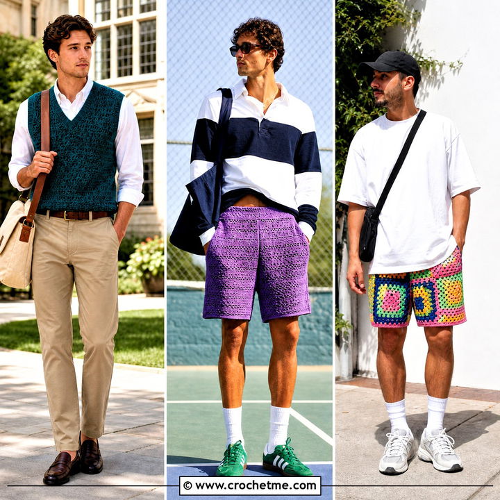 35 Crochet Outfits for Men Outfit Ideas for Modern Style