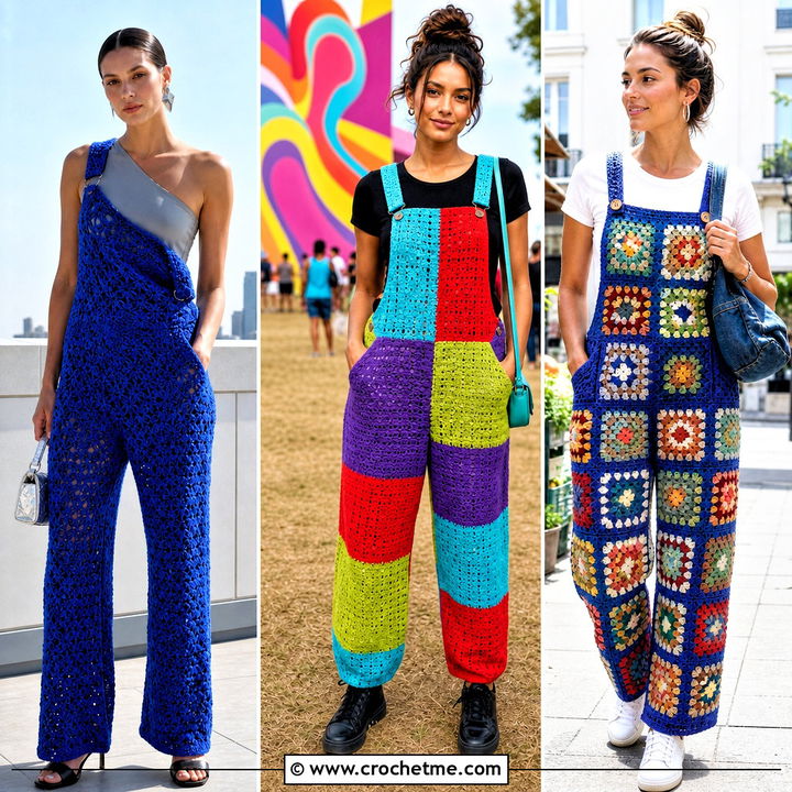 35 Crochet Overalls Outfit Ideas for Easy, Modern Boho Style