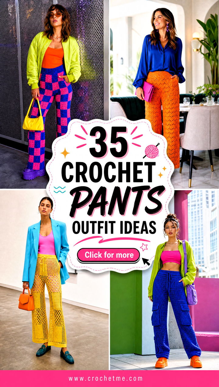 35 crochet pants outfit ideas - 35 crochet pants outfit ideas