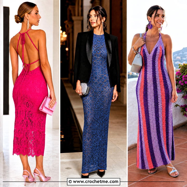 35 Crochet Party Dress Outfit Ideas for Memorable Party Style