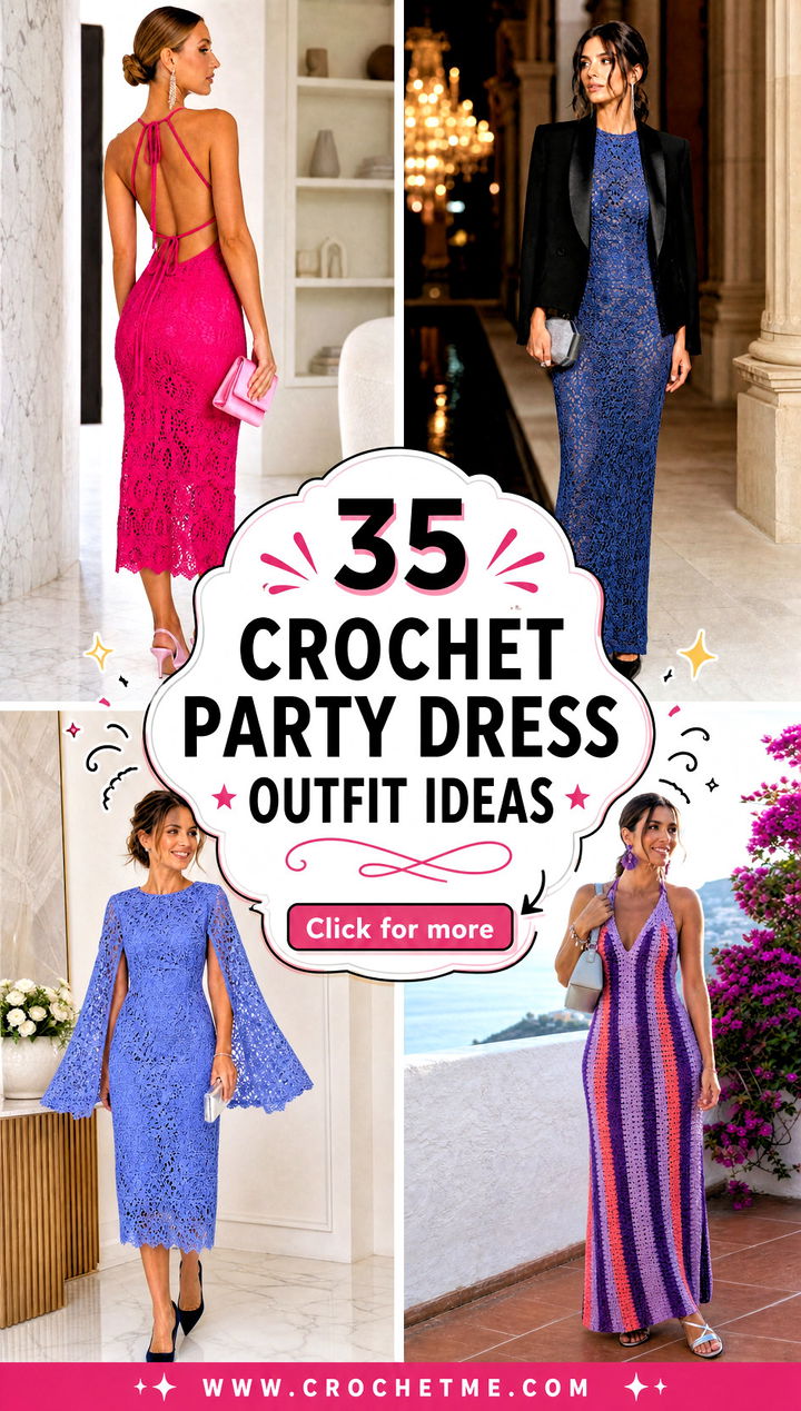 35 crochet party dress outfit ideas - 35 crochet party dress outfit ideas