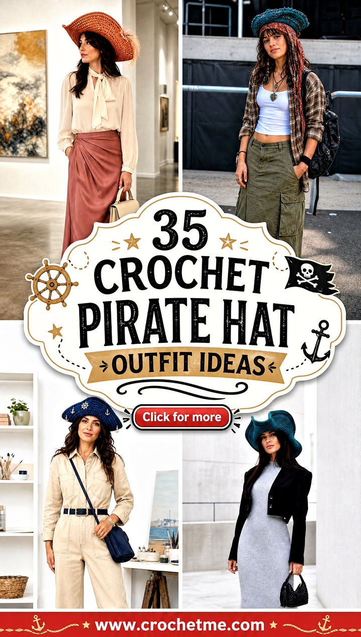 35 crochet pirate hat outfit ideas - 35 crochet pirate hat outfit ideas