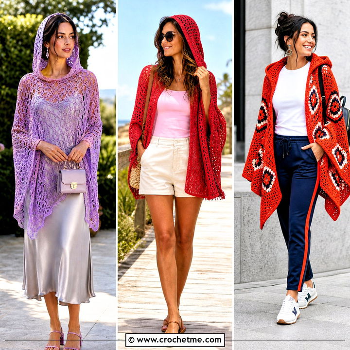 35 Crochet Poncho With Hood Outfit Ideas for Cozy Adventures