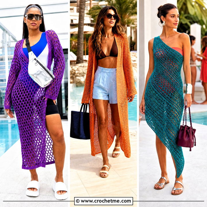 35 Crochet Pool Cover Up Outfit Ideas for Chic Beach Days