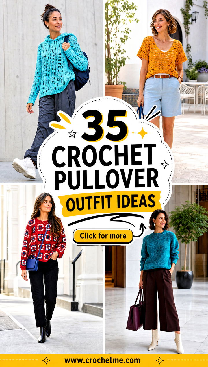 35 crochet pullover outfit ideas - 35 crochet pullover outfit ideas