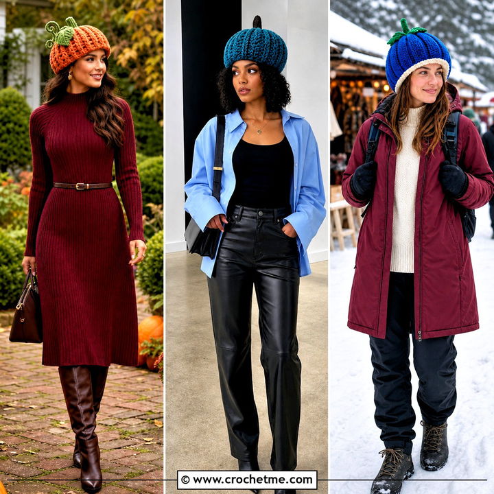 35 Crochet Pumpkin Hat Outfit Ideas for Festive Fall Style