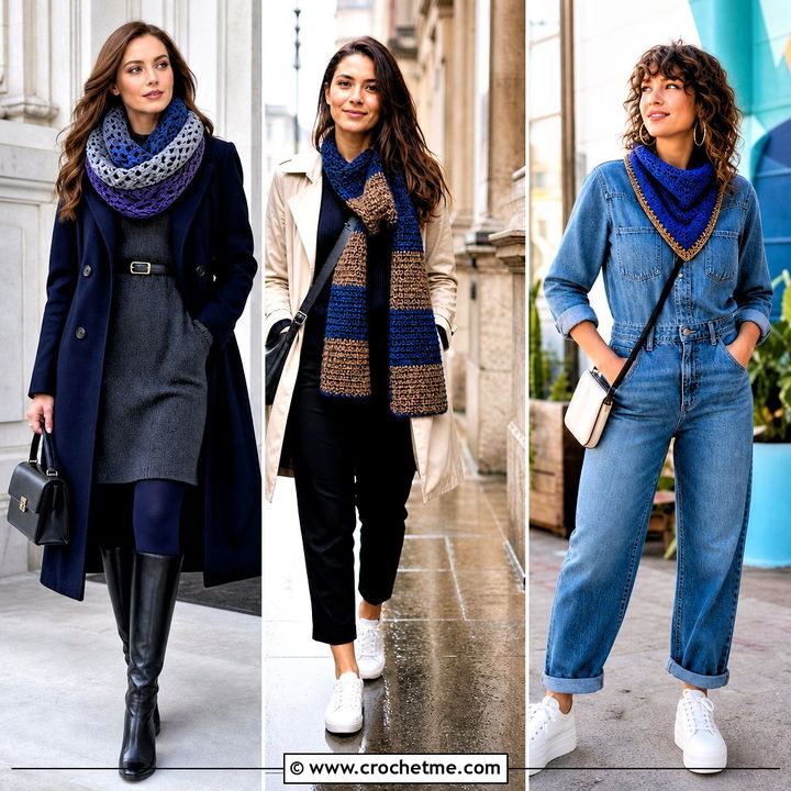 35 Crochet Ravenclaw Scarf Outfit Ideas for Wizarding Fans