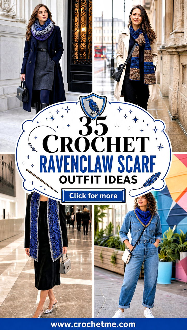 35 crochet ravenclaw scarf outfit ideas - 35 crochet ravenclaw scarf outfit ideas