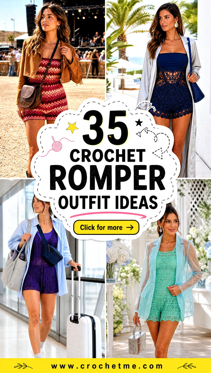 35 crochet romper outfit ideas - 35 crochet romper outfit ideas