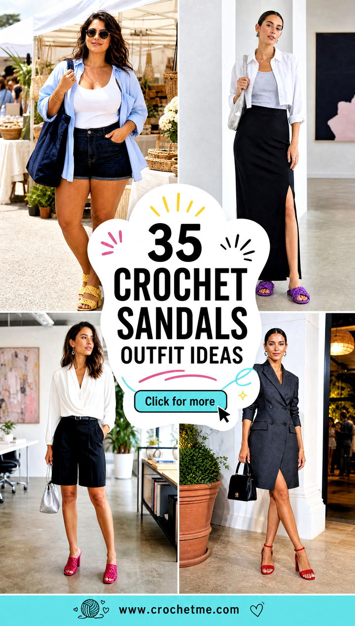 35 crochet sandals outfit ideas - 35 crochet sandals outfit ideas