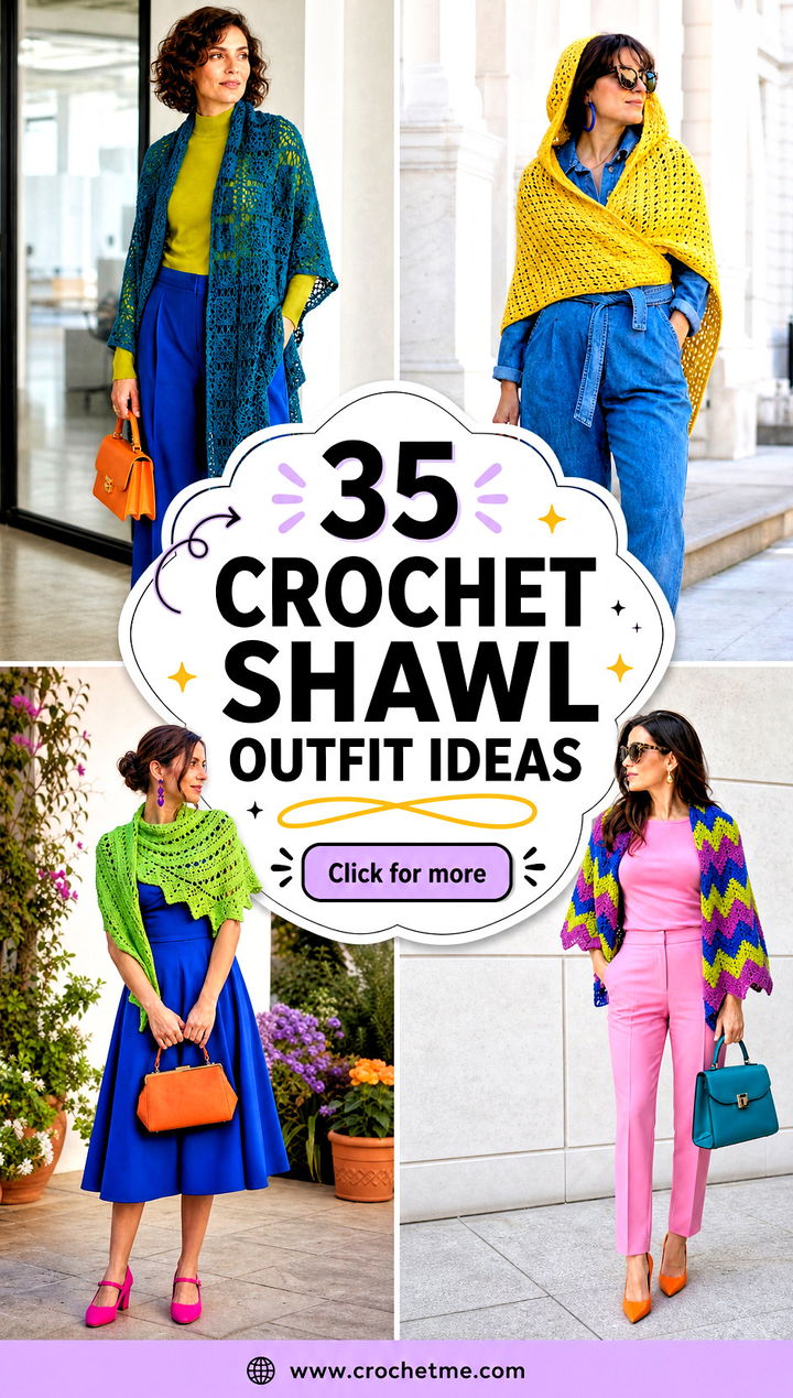 35 crochet shawl outfit ideas - 35 crochet shawl outfit ideas