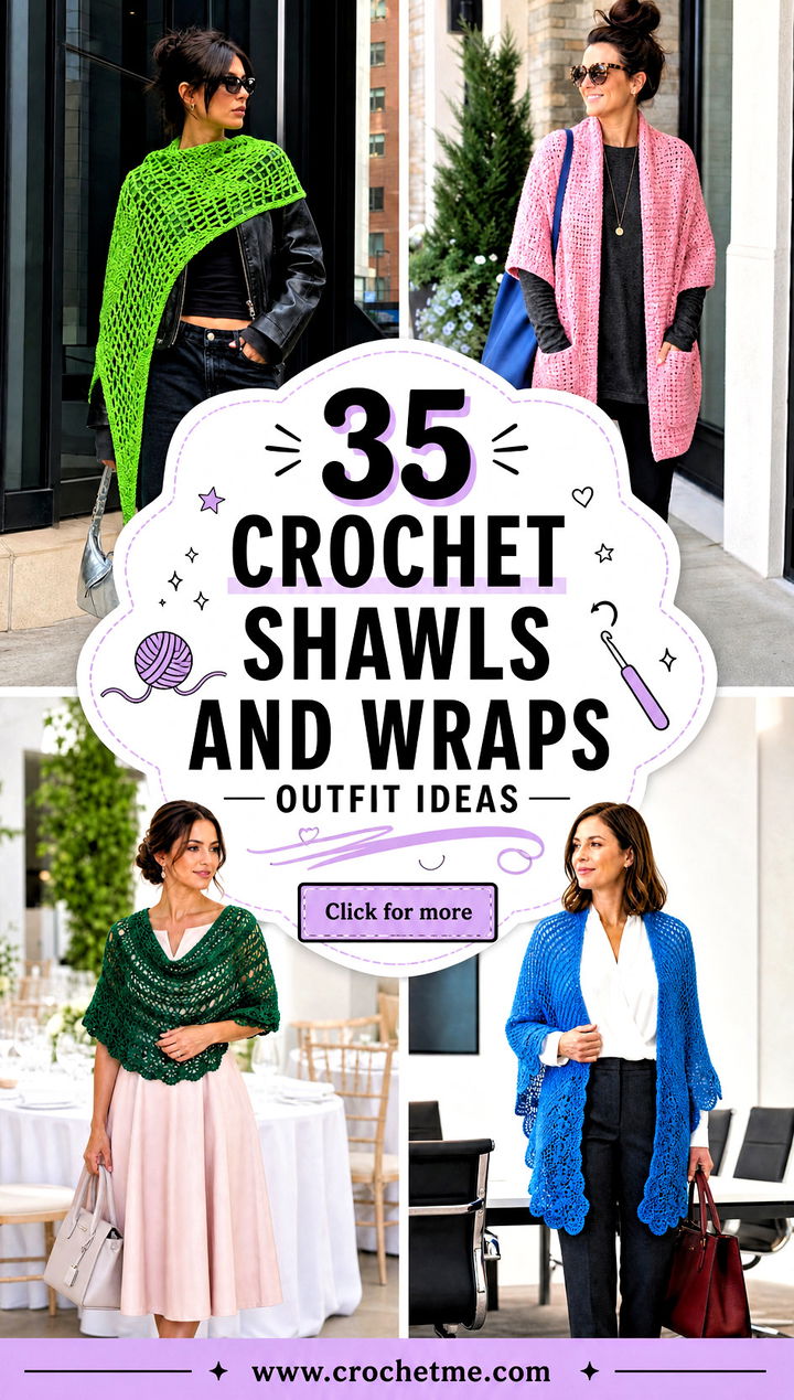 35 crochet shawls and wraps outfit ideas - 35 crochet shawls and wraps outfit ideas