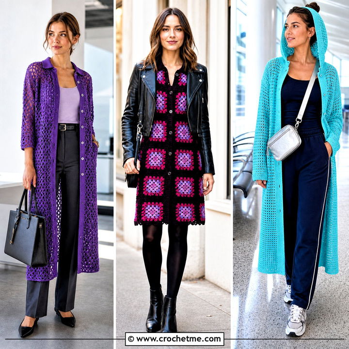 35 Crochet Shirt Dress Outfit Ideas for Breezy Summer Style