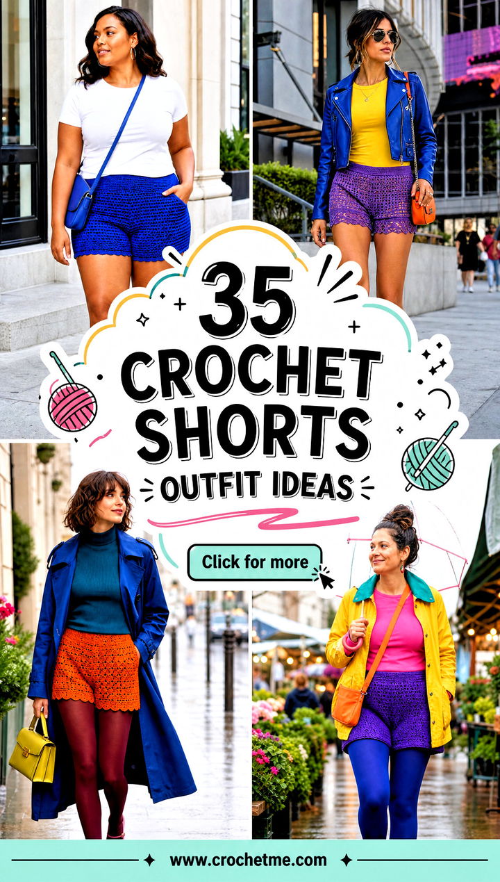 35 crochet shorts outfit ideas - 35 crochet shorts outfit ideas
