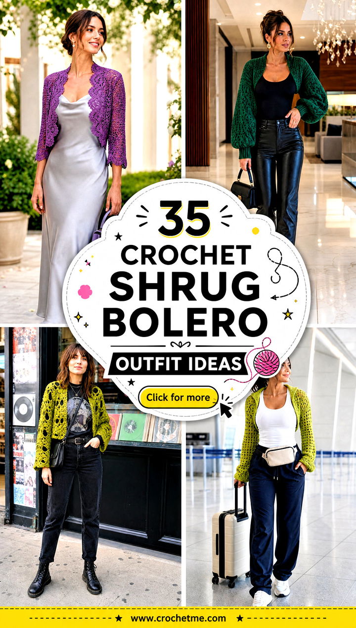 35 crochet shrug bolero outfit ideas - 35 crochet shrug bolero outfit ideas