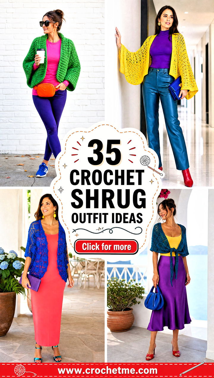 35 crochet shrug outfit ideas - 35 crochet shrug outfit ideas