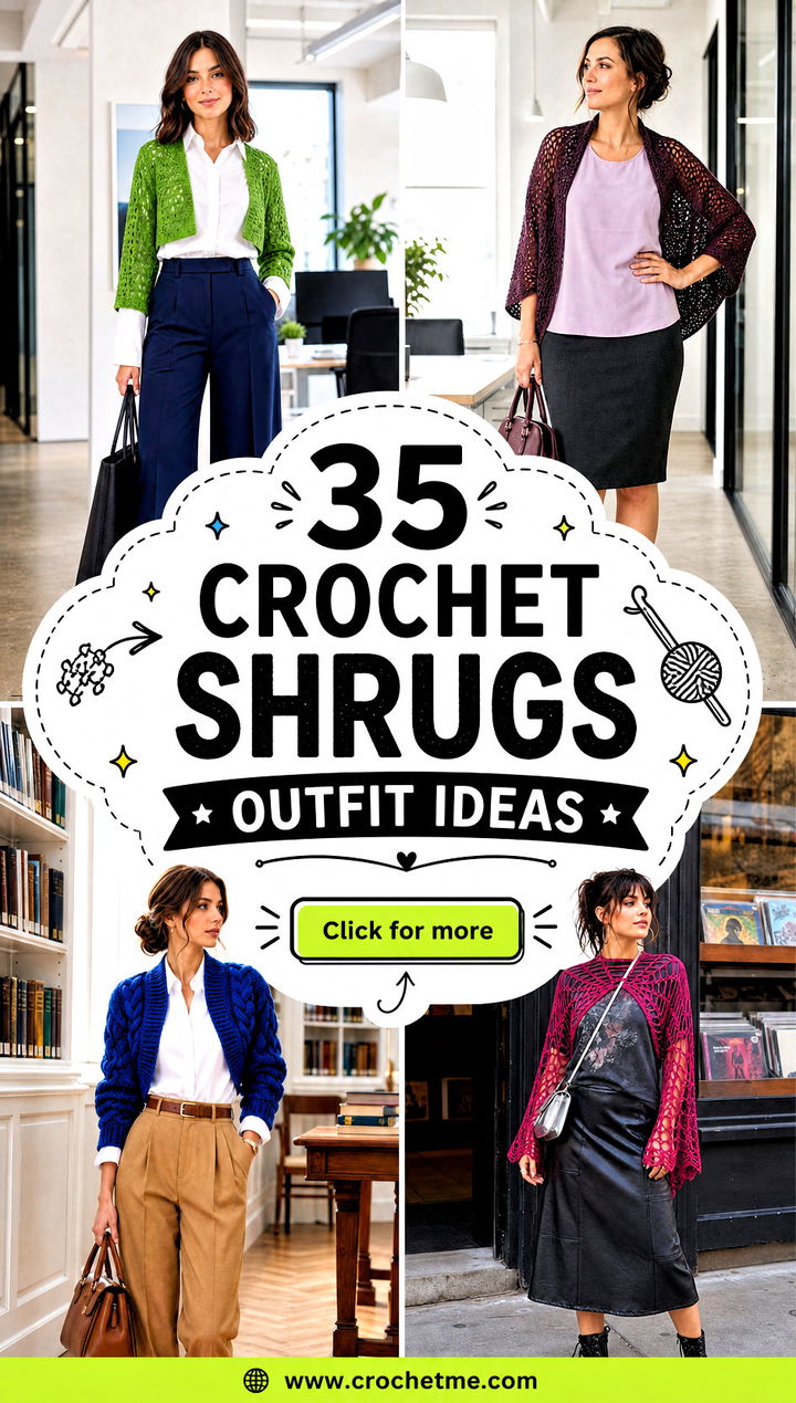 35 crochet shrugs outfit ideas - 35 crochet shrugs outfit ideas