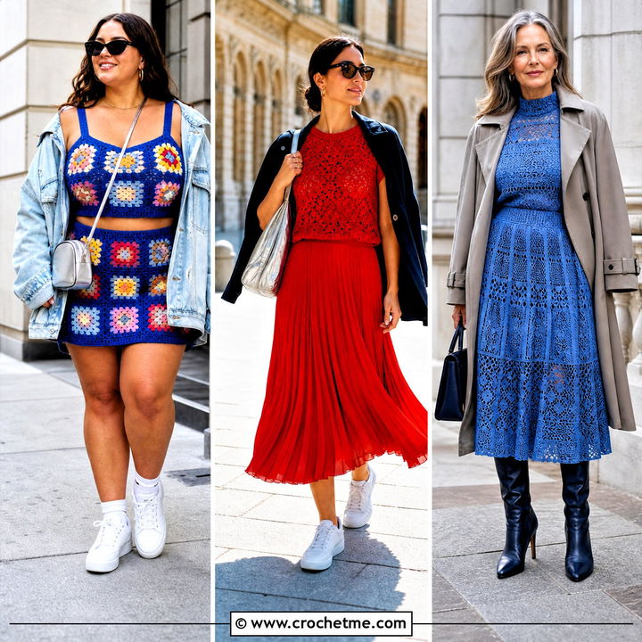 35 Crochet Skirt and Top Set Outfit Ideas to Try This Summer