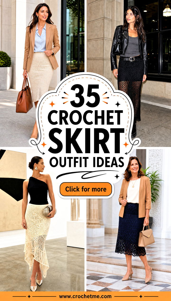 35 crochet skirt outfit ideas - 35 crochet skirt outfit ideas