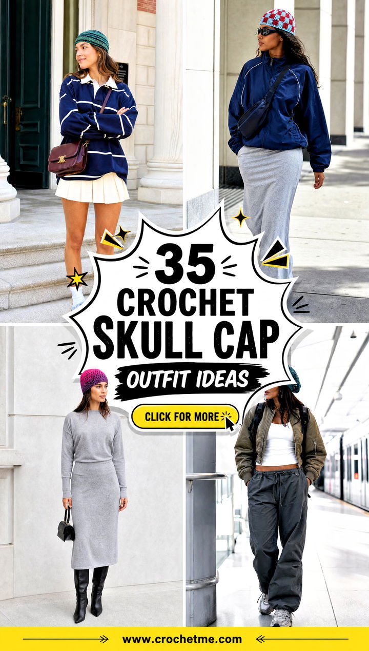 35 crochet skull cap outfit ideas - 35 crochet skull cap outfit ideas