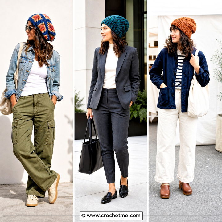 35 Crochet Slouchy Beanie Outfit Ideas for Cozy Cold-Weather Style