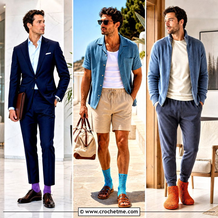 35 Crochet Socks for Men Outfit Ideas for Cozy Everyday Style