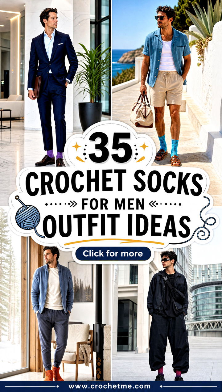 35 crochet socks for men outfit ideas - 35 crochet socks for men outfit ideas