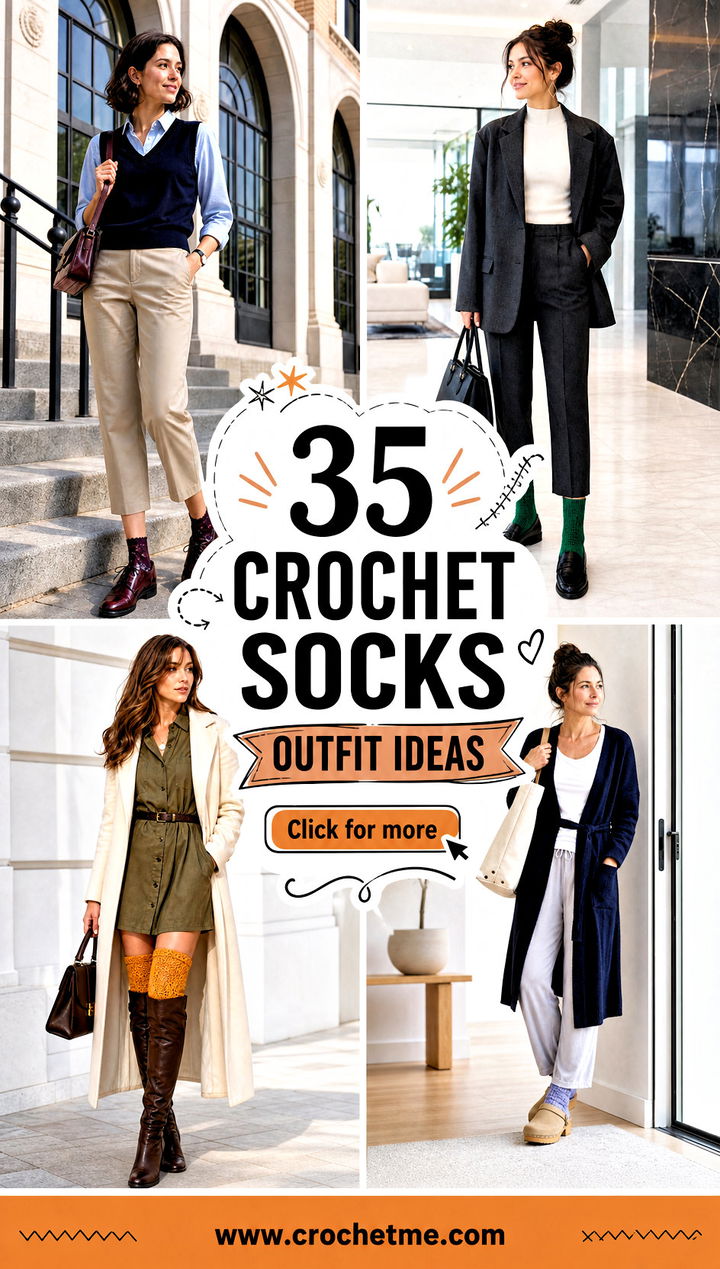 35 crochet socks outfit ideas - 35 crochet socks outfit ideas