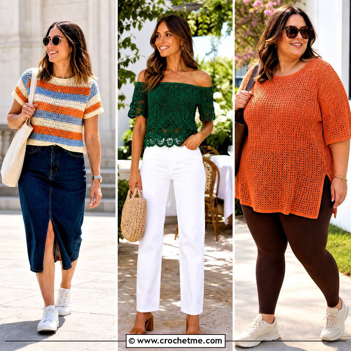 35 Crochet Spring Tops Outfit Ideas for Breezy Seasonal Style