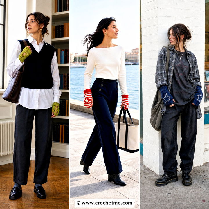 35 Crochet Star Gloves Outfit Ideas for Cozy Statement Style