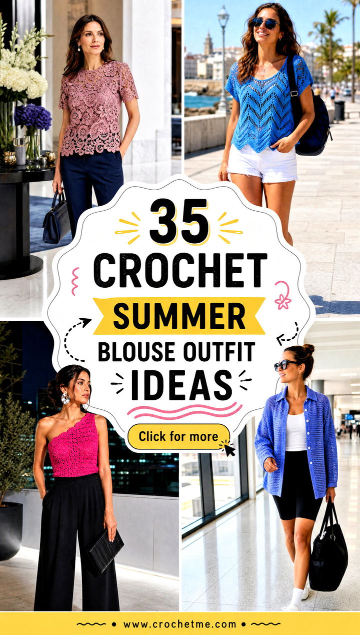 35 crochet summer blouse outfit ideas - 35 crochet summer blouse outfit ideas