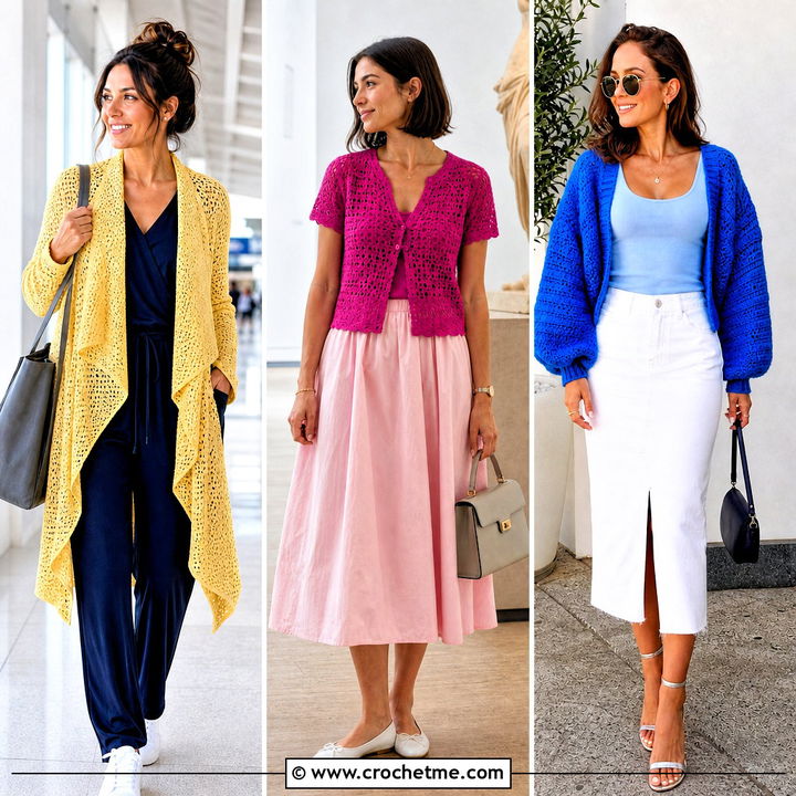 35 Crochet Summer Cardigan Outfit Ideas for Breezy Layering