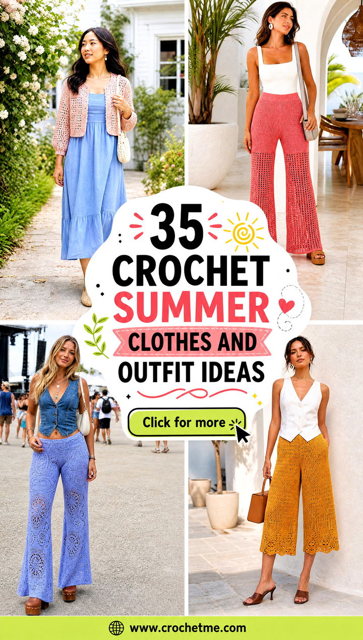 35 crochet summer clothes and outfit ideas - 35 crochet summer clothes and outfit ideas