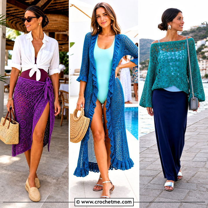 35 Crochet Summer Cover Up Outfit Ideas for Chic Beach Days