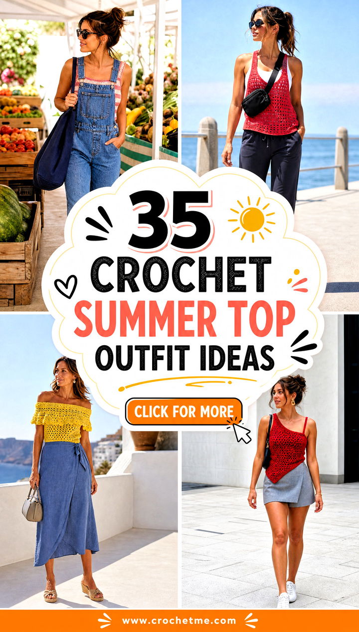 35 crochet summer top outfit ideas - 35 crochet summer top outfit ideas