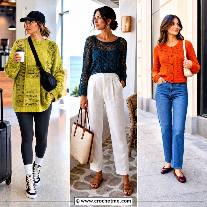 35 Crochet Sweater Design for Women Outfit Ideas for Fall Style
