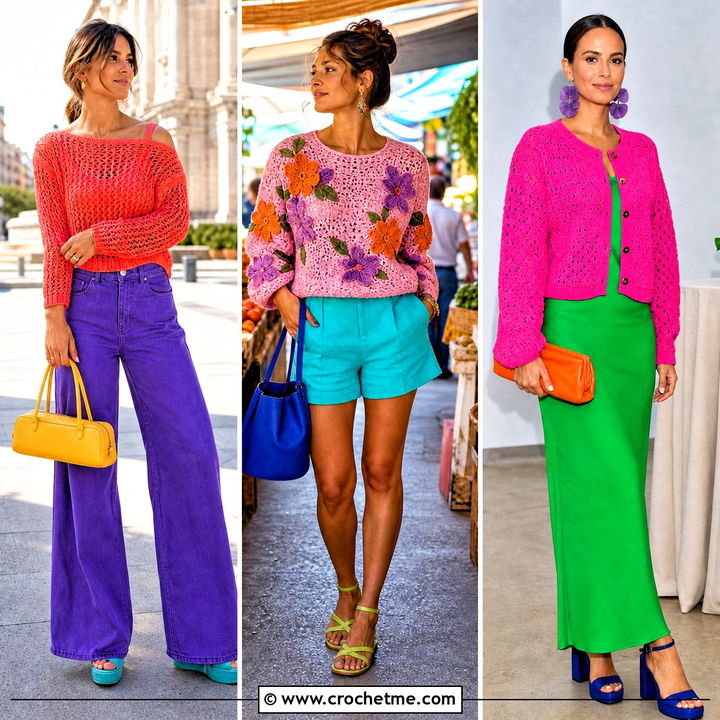 35 Crochet Sweater Design Outfit Ideas With Fresh Fall Style