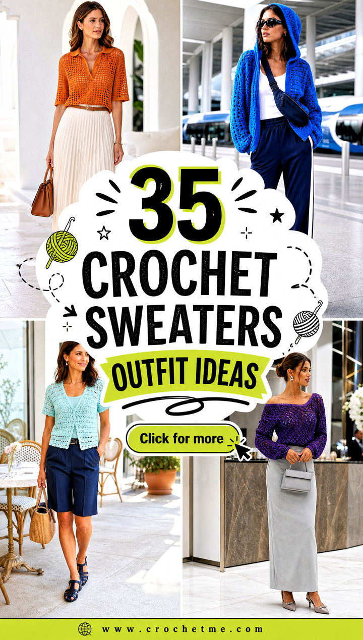 35 crochet sweaters outfit ideas - 35 crochet sweaters outfit ideas