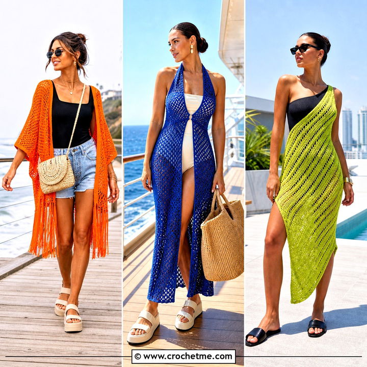 35 Crochet Swim Cover Up Outfit Ideas for Effortless Summer