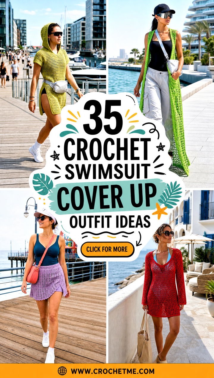 35 crochet swimsuit cover up outfit ideas - 35 crochet swimsuit cover up outfit ideas