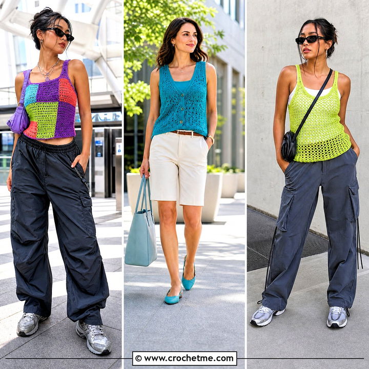 35 Crochet Tank Tops Outfit Ideas for Breezy Summer Style