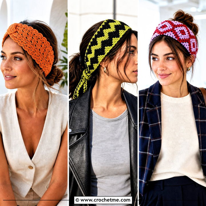 35 Crochet Tie Headband Outfit Ideas for Playful Summer Style